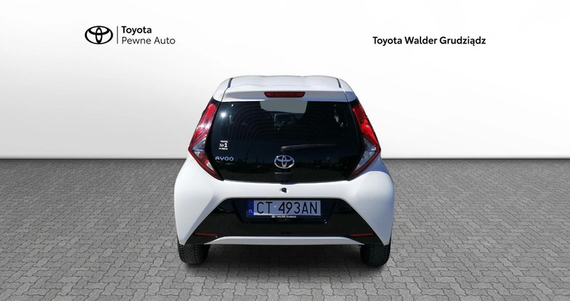 Toyota Aygo cena 45900 przebieg: 67107, rok produkcji 2020 z Grudziądz małe 191